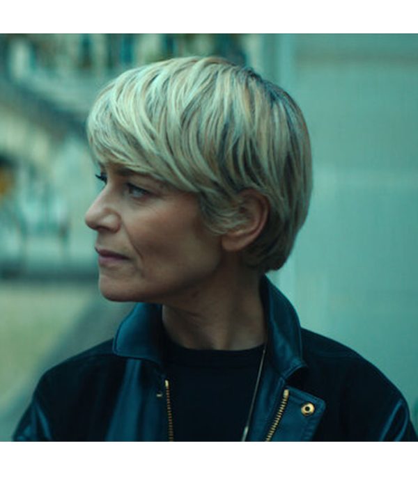 Marina Fois Furies 2024 Black Leather Jacket Winter Sale