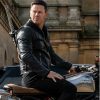 Mark Wahlberg Infinite Black Biker Leather Jacket
