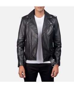 Men's Classic Brando Biker Leather Motorcycle Jacket