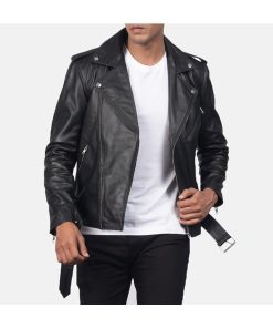 Men's Classic Brando Biker Leather Motorcycle Jacket Sale Easter