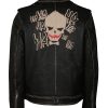 Men's Distressed Black Joker Halloween Jacket Costume