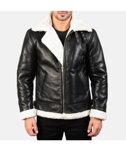 Men's Winter B3 Bomber Aviator Shearling Leather Jacket