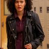 Never Have I Ever Fabiola Torres Black Leather Jacket