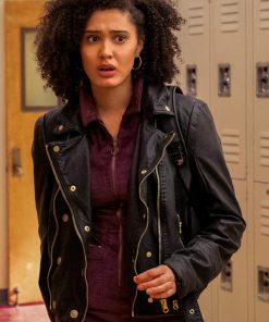 Never Have I Ever Fabiola Torres Black Leather Jacket