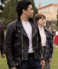 Pink Ladies Jonathan Nieves T-Birds Black Leather Jacket