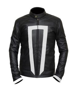 Robbie Reyes Ghost Rider Black Leather Jacket Gifts for Him