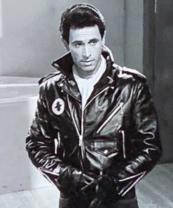 Rod Serling The Twilight Zone Black Leather Jacket Hot Sale
