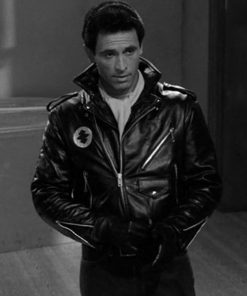 Rod Serling The Twilight Zone Black Leather Jacket USA UK Free Shipping