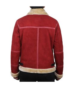 Ryan Reynolds Spirited Christmas Red Suede Leather Jacket Shop now