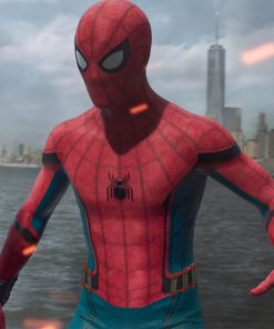 Spider-man Homecoming Peter Parker Faux Leather Jacket Costume Gifts for Him