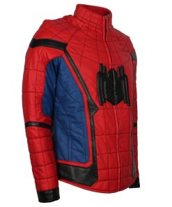 Spider-man Homecoming Peter Parker Faux Leather Jacket Costume Winter Sale