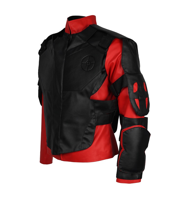 Suicide Squad Will Smith Leather Jacket Deadshot Costume Cosplay