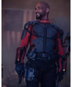 Suicide Squad Will Smith Leather Jacket Deadshot Costume Shop now