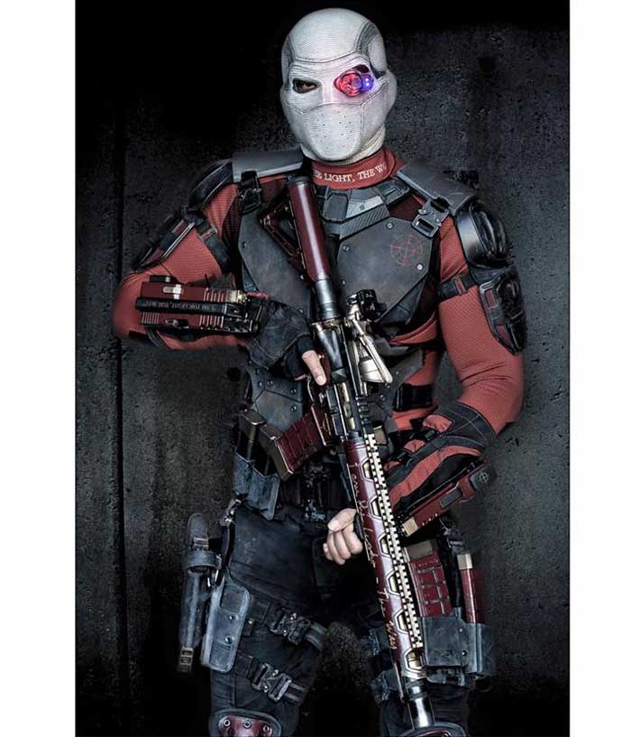 Suicide Squad Will Smith Leather Jacket Deadshot Costume