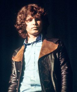 The Doors Jim Morrison Vintage Black Leather Coat