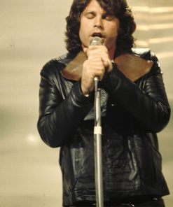 The Doors Jim Morrison Vintage Black Leather Coat lederjacke herren