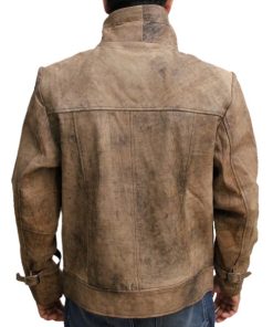 The Expendables 2 Jason Statham Distressed Leather Jacket Gifts for him