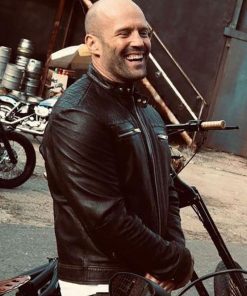 The Expendables 4 Jason Statham Black Leather Jacket