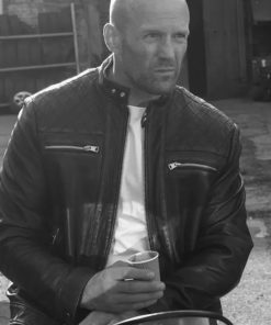 The Expendables 4 Jason Statham Black Leather Jacket Gifts for Him