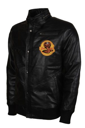 The Karate Kid Johnny Lawrence Cobra Kai Jacket Halloween Costume Cosplay