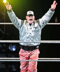 WWE John Cena Ribera Steakhouse Satin Varsity Jacket