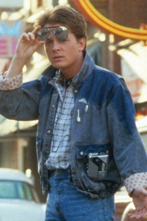 Back To The Future Marty McFly Denim Jacket Free Shipping UK USA Canada