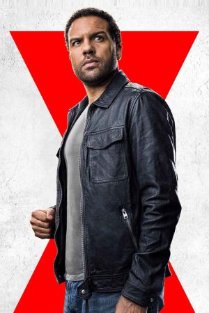 Black Widow O-T Fagbenle Agent Leather Jacket