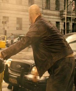 Bruce Willis Die Hard 4 Leather Jacket Gifts for Him