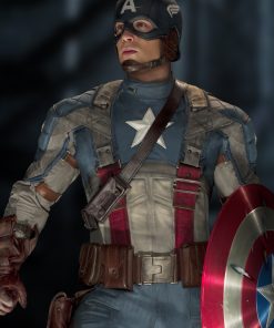 Captain America The First Avenger Leather Jacket Costume