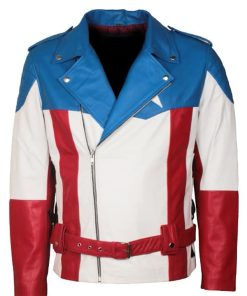 Captain America The First Avenger Leather Jacket Costume Shop now