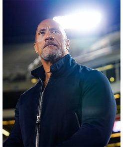 Celebrity Dwayne Johnson Blue Cotton Jacket Gifts for Him