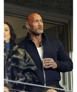 Celebrity Dwayne Johnson Blue Cotton Jacket Halloween Sale
