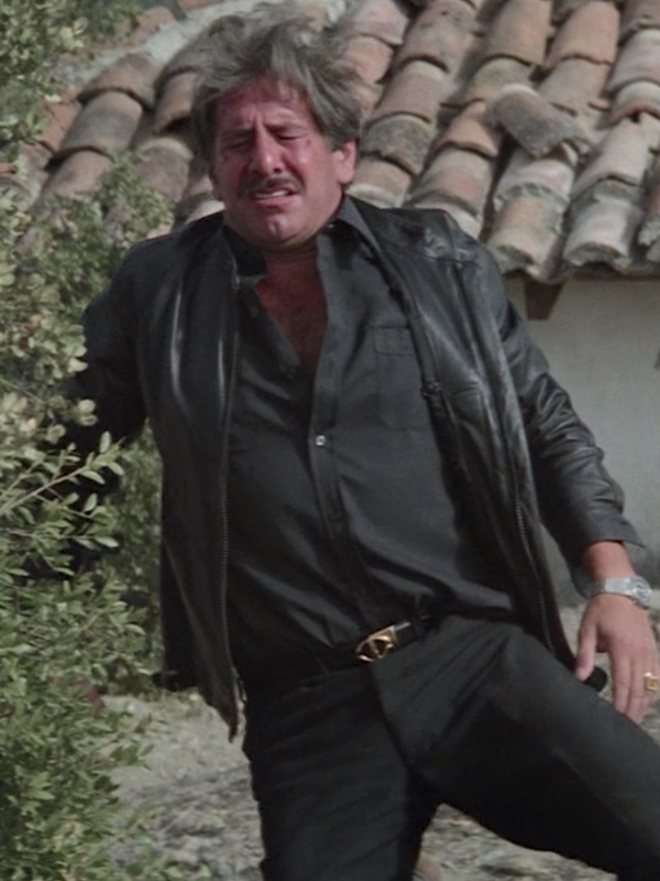 Chaim Topol For Your Eyes Only Vintage Leather Jacket Free Shipping Worldwide