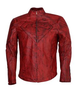 Clark Kent Costume Red Smallville Superman Leather Jacket Shop now Cosplay Costume Sale