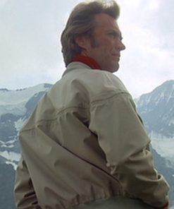 Clint Eastwood The Eiger Sanction Beige Cotton Jacket Free Shipping UK USA Canada