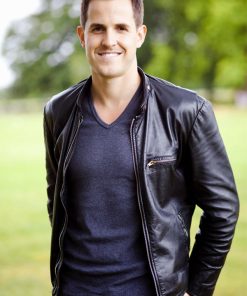 Dan Jones Biker Mens Leather Jacket