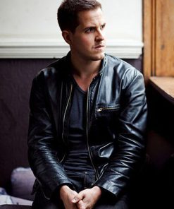 Dan Jones Biker Mens Leather Jacket Gifts for Him