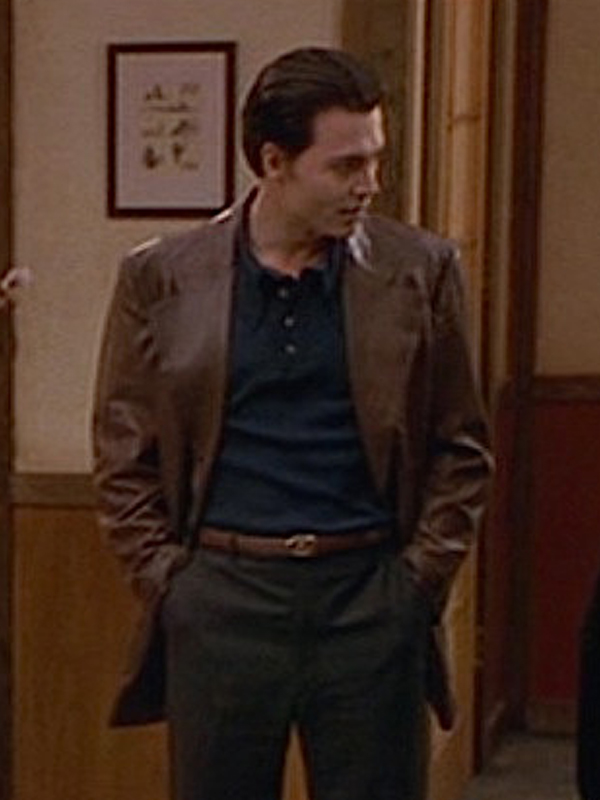 Donnie Brasco Johnny Depp Brown Leather Blazer Shop now