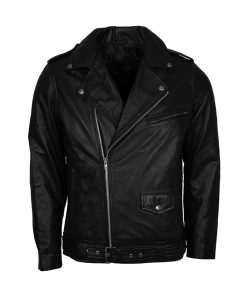 Elvis Presley Brando Biker Vintage Leather Jacket Free Shipping UK USA Canada