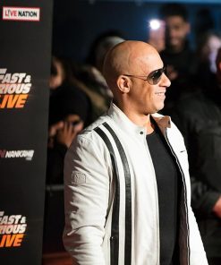Fast And Furious Live Vin Diesel White Leather Jacket Gifts For Him