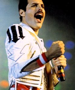 Freddie Mercury Queen Vintage Brando Leather Jacket Free Shipping UK USA Canada