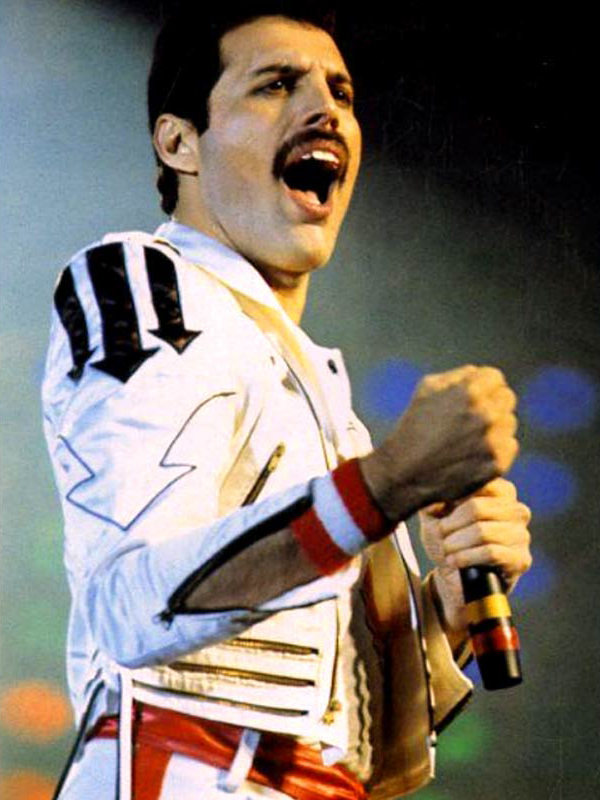 Freddie Mercury Queen Vintage Brando Leather Jacket Free Shipping UK USA Canada