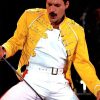 Freddie Mercury Queen Yellow Leather Jacket