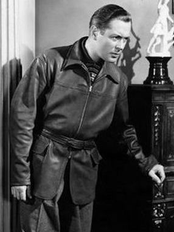 Here Comes Robert Montgomery Vintage Leather Jacket