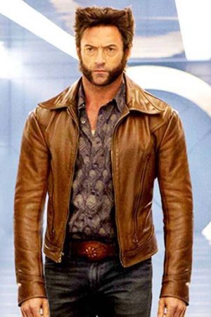 Hugh Jackman X-Mens Days of Future Past Wolverine Leather Jacket1