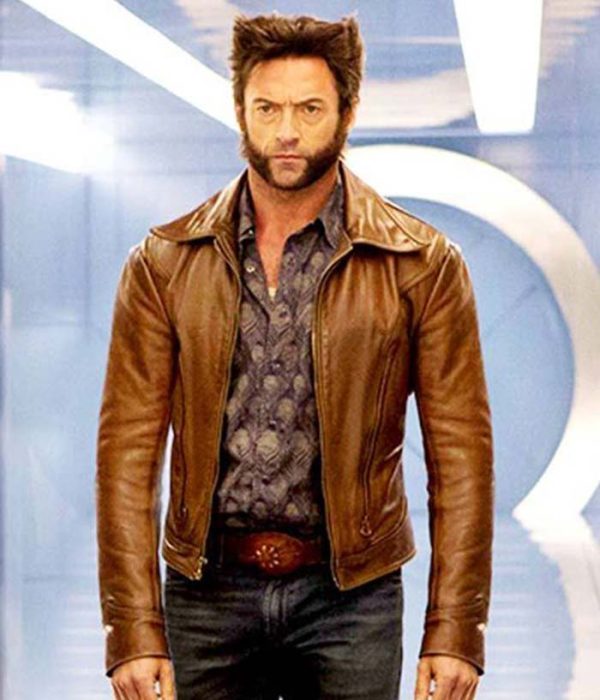 Hugh Jackman X-Mens Days of Future Past Wolverine Leather Jacket1