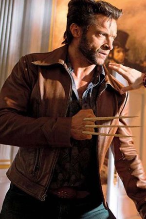 Hugh Jackman X-Mens Days of Future Past Wolverine Leather Jacket4