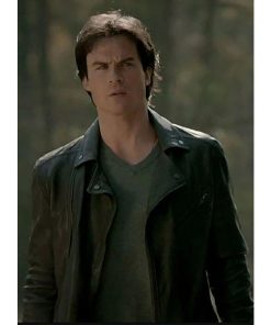 Ian Somerhalder Vampire Diaries Leather Jacket Halloween Sale