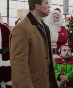 Jingle All the Way Arnold Schwarzenegger Wool Coat Celebrity Style Jacket