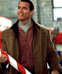 Jingle All the Way Arnold Schwarzenegger Wool Coat Vintage Fashion